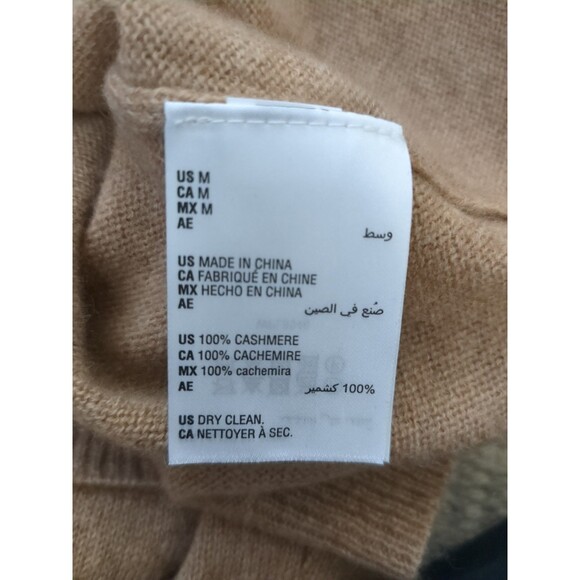 Charter Club Cashmere Luxury Camel Turtleneck Sweater Size Med - Picture 13 of 13